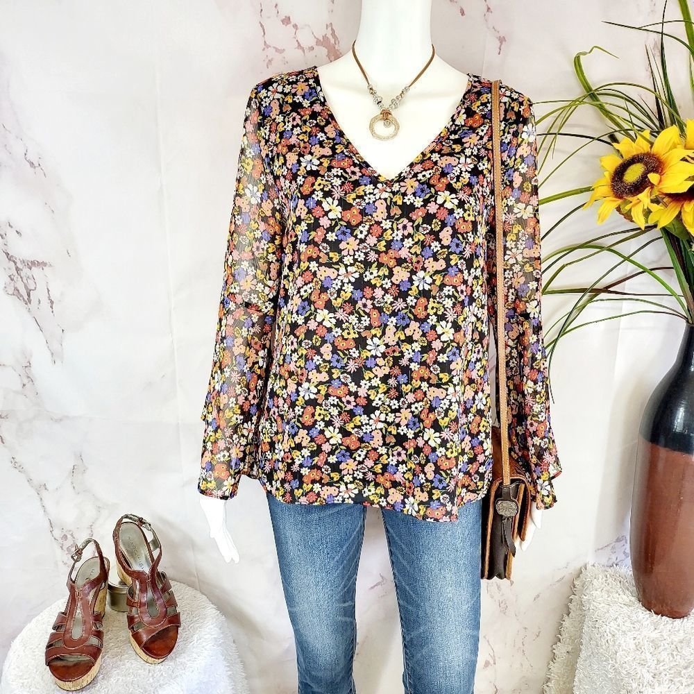 Nordstrom Violet + Claire floral top